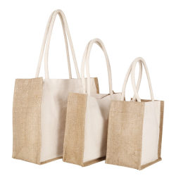 Tongxinpack Promotional Fashion Women Shopping Jute Tote Bag